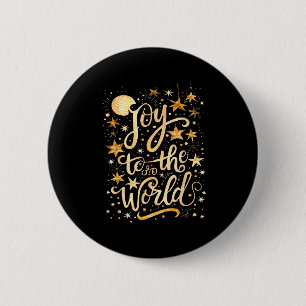 Freude für die christliche Weihnachtswelt Jesus Ge Button