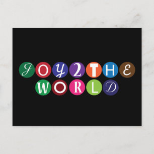Freude für die Welt Feiertagspostkarte