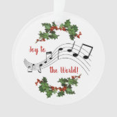 Freude für die Welt Ornament (Vorderseite)