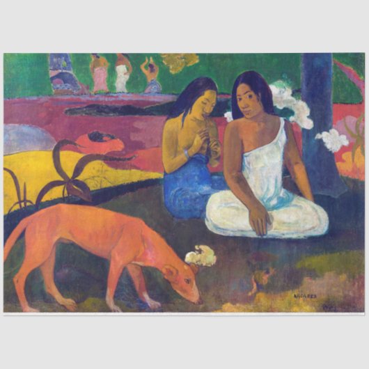 Freude, Gauguin Seidenpapier (Vorderseite)