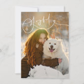 Freude Geblüht Moderner Minimal 1 Foto Weihnachten (Vorderseite)