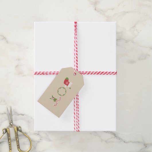 Freude-Geschenkanhänger Geschenkanhänger (Mit Garn)