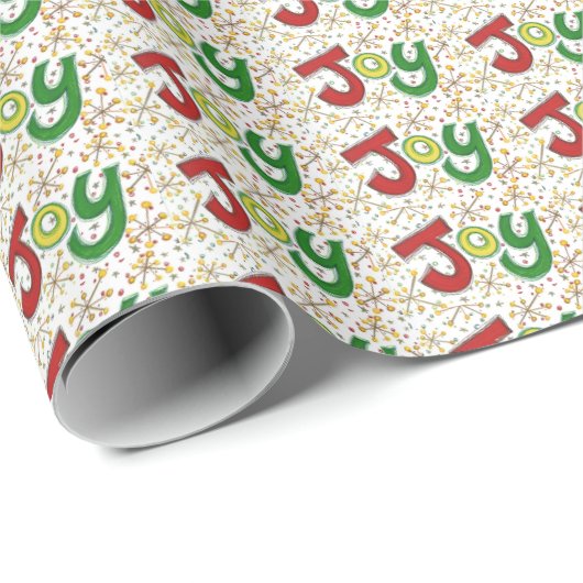"Freude"-Geschenkpapier Geschenkpapier (Rolleneckpunkt)