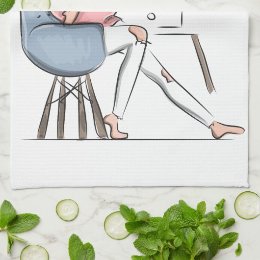 Freude Geschirrtuch (Gefaltet)