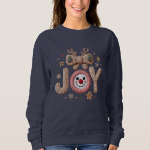 Freude Gestrickter Urlaub Sweatshirt