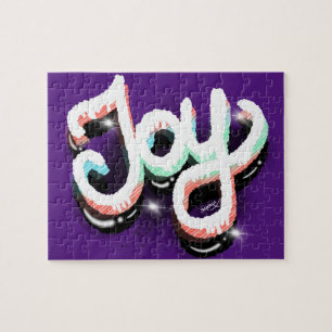 Freude Glaube Street Art Handlettering Puzzle