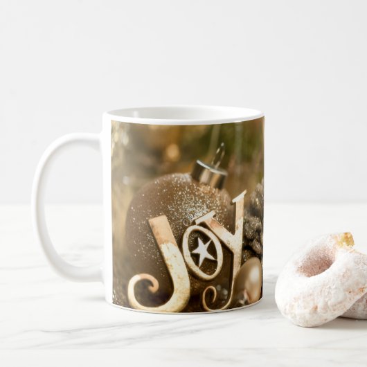 Freude Glitter Kaffeetasse (Mit Donut)