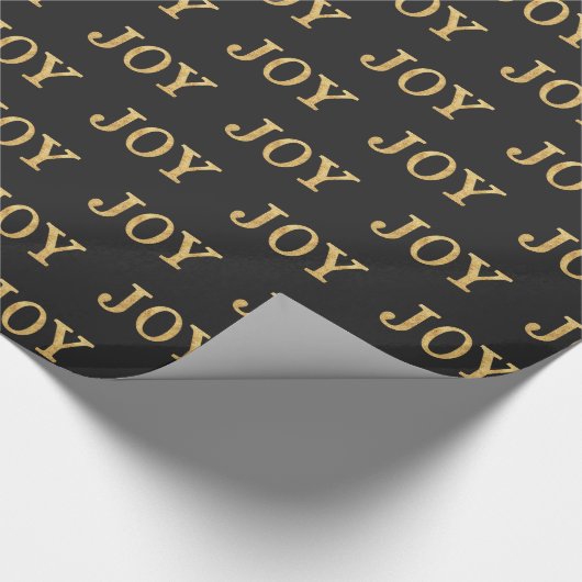 FREUDE (Gold) Geschenkpapier (Ecke)