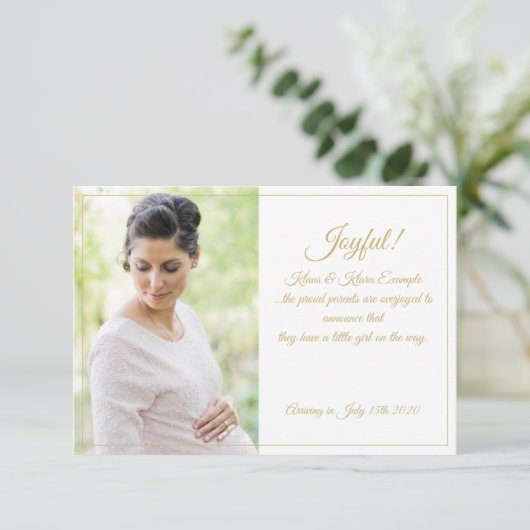 Freude! - große Erwartungen (Stehend Vorderseite)