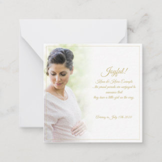 Freude! - große Erwartungen Mitteilungskarte