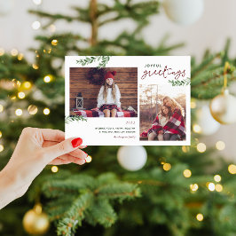 Freude | Grünzweige 2 Foto Feiertagskarte