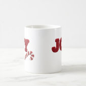 Freude-Häkel-Weihnachts-Candy-Cane-Tasse Kaffeetasse (Mittel)