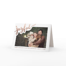 Freude | Happy Holidays Foto Card
