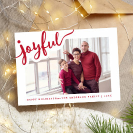 Freude | Happy Holidays Foto Card Feiertagskarte