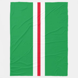 Freude hellrote, weiße Streifen auf Kelly Green Fleecedecke