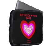 Freude Herz Neoprene Laptop-Sieb Laptopschutzhülle (Vorne Rechts)