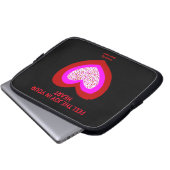 Freude Herz Neoprene Laptop-Sieb Laptopschutzhülle (Vorne Knopf)