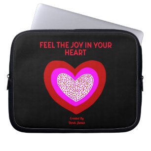 Freude Herz Neoprene Laptop-Sieb Laptopschutzhülle