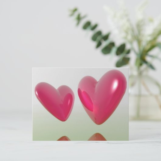 Freude Herz Postkarte (Stehend Vorderseite)