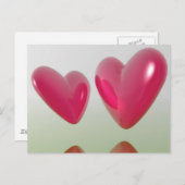 Freude Herz Postkarte (Vorne/Hinten)