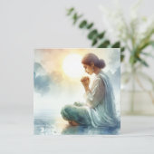 Freude, Hoffnung und Gebet (Römer 12:12 NLT) Karte (Stehend Vorderseite)