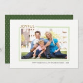 Freude | Horizontales Foto Weihnachten (Vorne/Hinten)