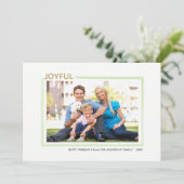 Freude | Horizontales Foto Weihnachten (Stehend Vorderseite)