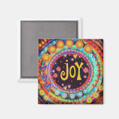 Freude Hübscher Spaß Herz Inspirivity Magnet (Vorderseite/Rückseite)