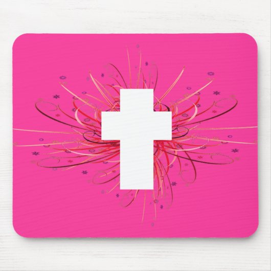 FREUDE! im Kreuz Mousepad (Vorne)