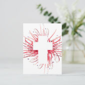 Freude! im Kreuz Postkarte (Stehend Vorderseite)