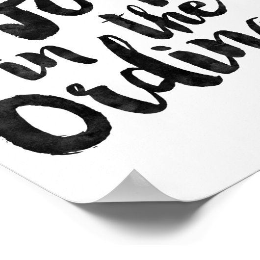 Freude im Normalen Poster (Ecke)