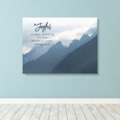 Freude in der Hoffnung Christlich inspirierend Leinwanddruck (Insitu (Holzboden))