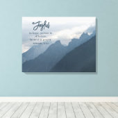 Freude in der Hoffnung Christlich inspirierend Leinwanddruck (Insitu (Holzboden))