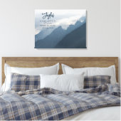 Freude in der Hoffnung Christlich inspirierend Leinwanddruck (Insitu (Schlafzimmer))