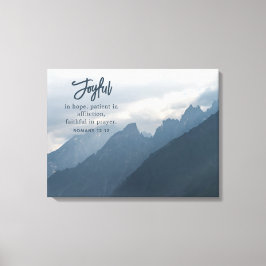 Freude in der Hoffnung Christlich inspirierend Leinwanddruck