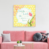 Freude in der Lord Wrapped Canvas 18x18 Leinwanddruck (Insitu (Wohnzimmer))