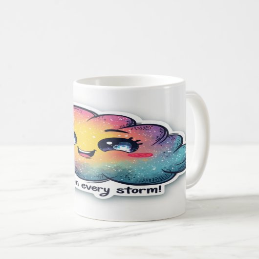 Freude in jedem Sturm finden - Inspiration Kaffeetasse (VorderseiteRechts)