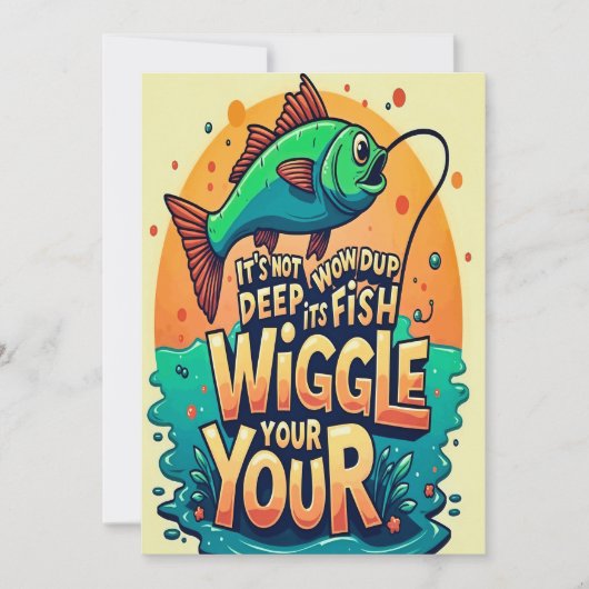 Freude in jedem Wiggle Einladung (Vorderseite)