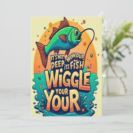 Freude in jedem Wiggle Einladung (Stehend Vorderseite)