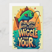 Freude in jedem Wiggle Einladung (Vorne/Hinten)