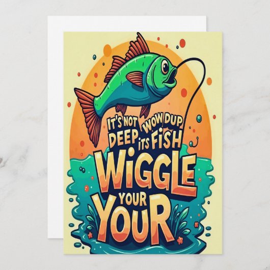 Freude in jedem Wiggle Einladung (Vorne/Hinten)