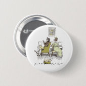 Freude in Vexing, Jane Austen Pride & Prejudice Button (Vorne & Hinten)