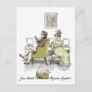 Freude in Vexing, Jane Austen Pride & Prejudice Postkarte