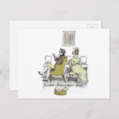 Freude in Vexing, Jane Austen Pride und Vorurteil Postkarte (Vorne/Hinten)
