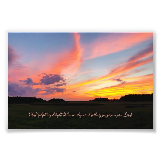 Freude Inspirierend Zitat Sunset Fotografie (Vorne)