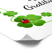 Freude ist die einfachste Form der Dankbarkeit - M Poster (Ecke)