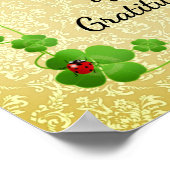 Freude ist die einfachste Form der Dankbarkeit - M Poster (Ecke)