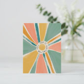 Freude ist für Sie gewartet - inspirierende Postka Postkarte (Stehend Vorderseite)