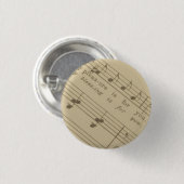 Freude ist für Sie - Musiknoten Button (Vorne & Hinten)