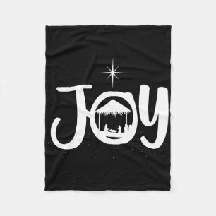Freude Jesus Weihnachtsszene Coole Weihnachtsbekle Fleecedecke